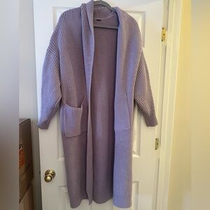 Lavender Hooded Women's Sweater